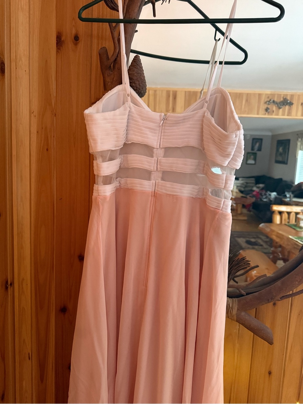 VENUS Blush Pink High-Low Ruffle Dress - Picture 5 of 6